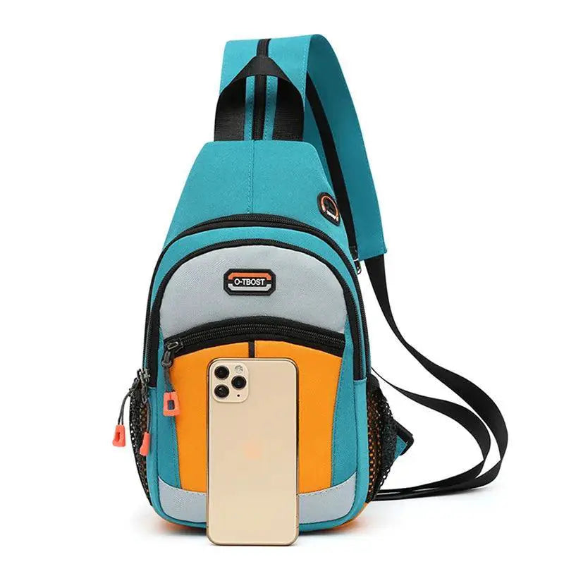 Multifunctional Shoulder Bag Chest Bag Rucksack Men Women