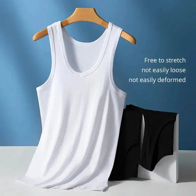 Mens Cotton Sleeveless Training Vest Casual Tank Top