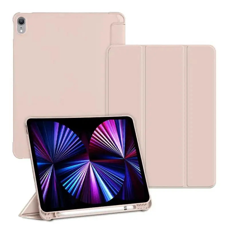 iPad Case With Pencil Holder Stylish Smart Cover Protection