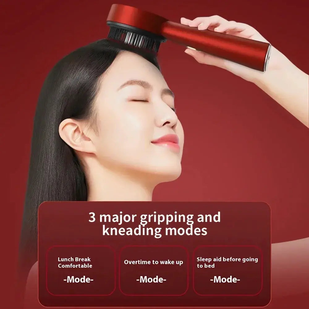 Red Light Vibration Head Massage Comb for Hair Growth