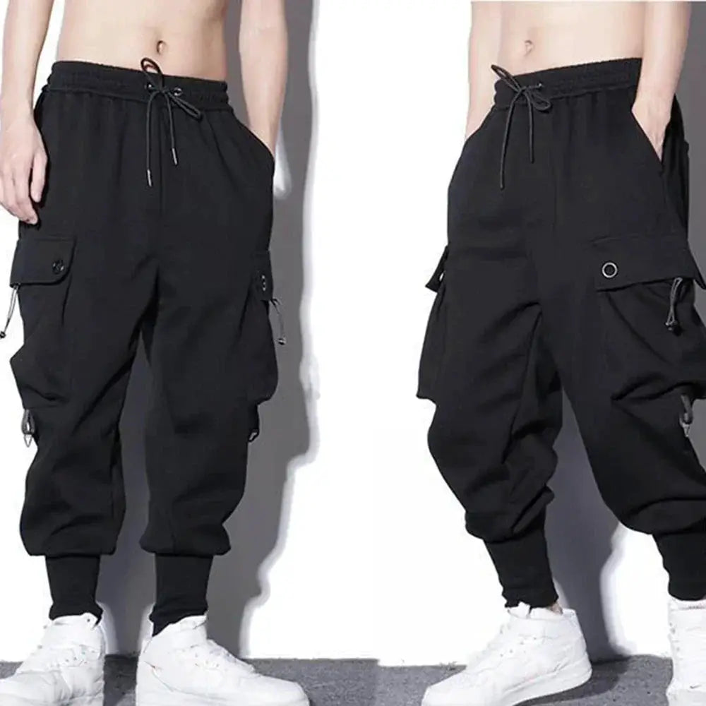 Loose Harem Cargo Pants Men Hip Hop Casual Trousers