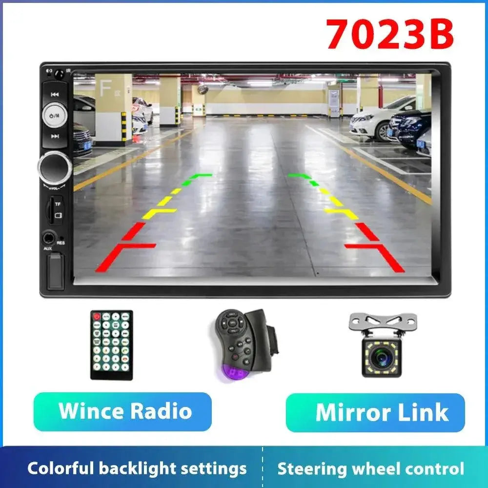 Podofo Car Radio HD Touch Screen Multimedia Player