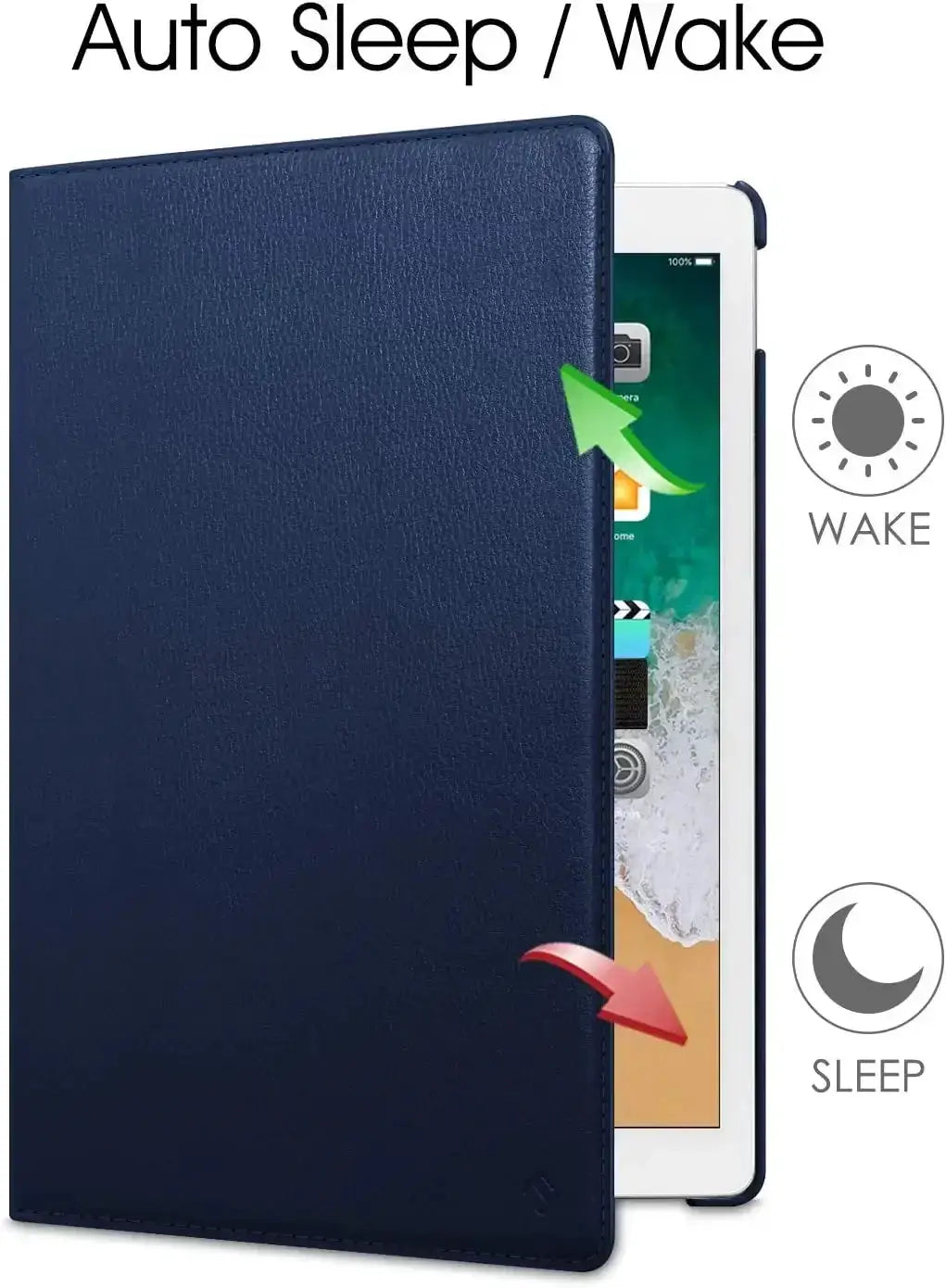 Case For Apple iPad Pro 12.9 2015 2017 360 Rotating Cover