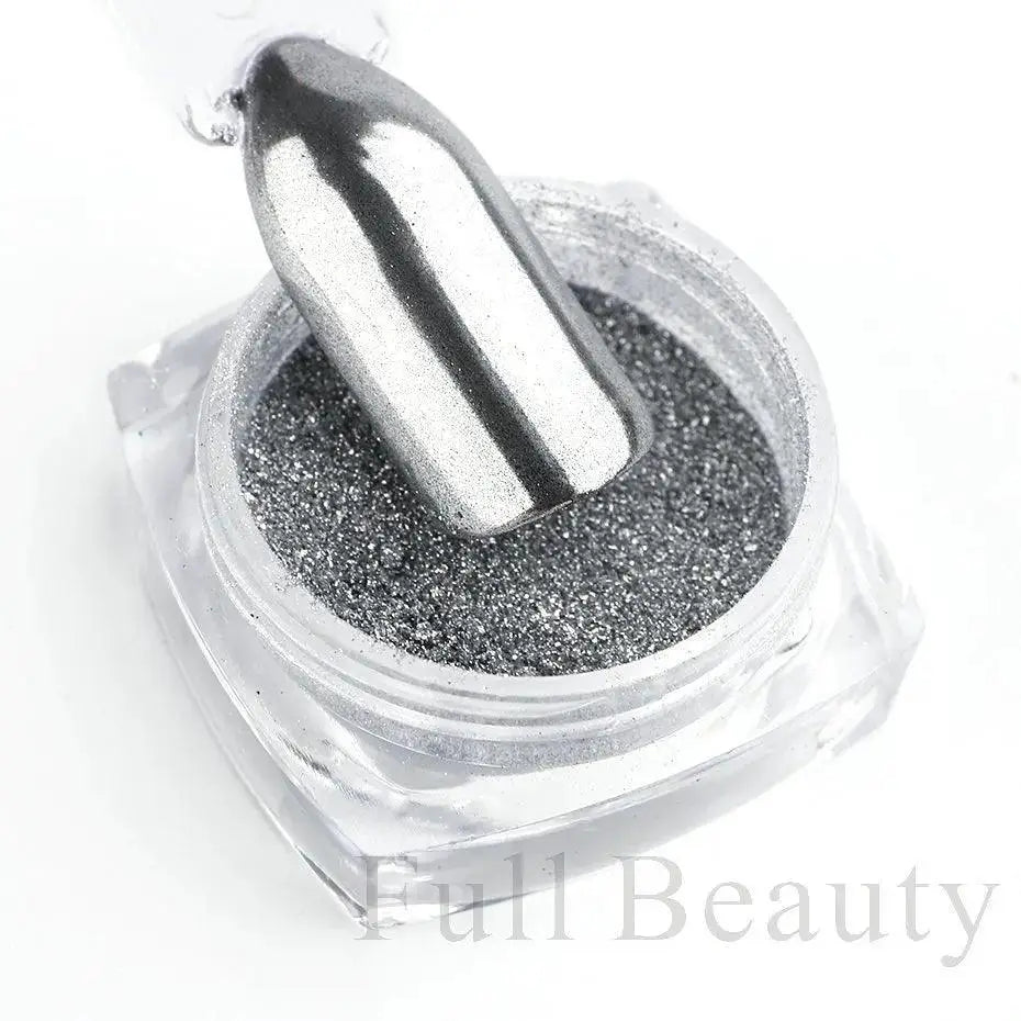 Mirror Glitter Nail Powder Kit Metallic Holographic Pigments