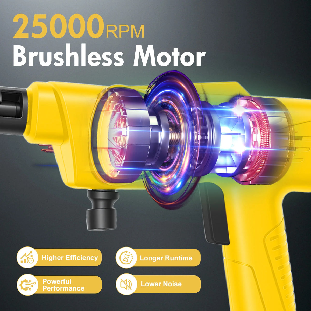 Cordless Electric High-Pressure Cleaner Washer Water Spray Gun — product view 3