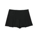 ZEVITY High Waist Pleated Culottes Shorts Chic Summer Style