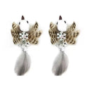 Interactive Cat Stick Toy Premium Quality Feather Bird Bell