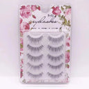 Crisscross 3D Faux Mink Eyelashes Set - 5 Pairs Glamorous