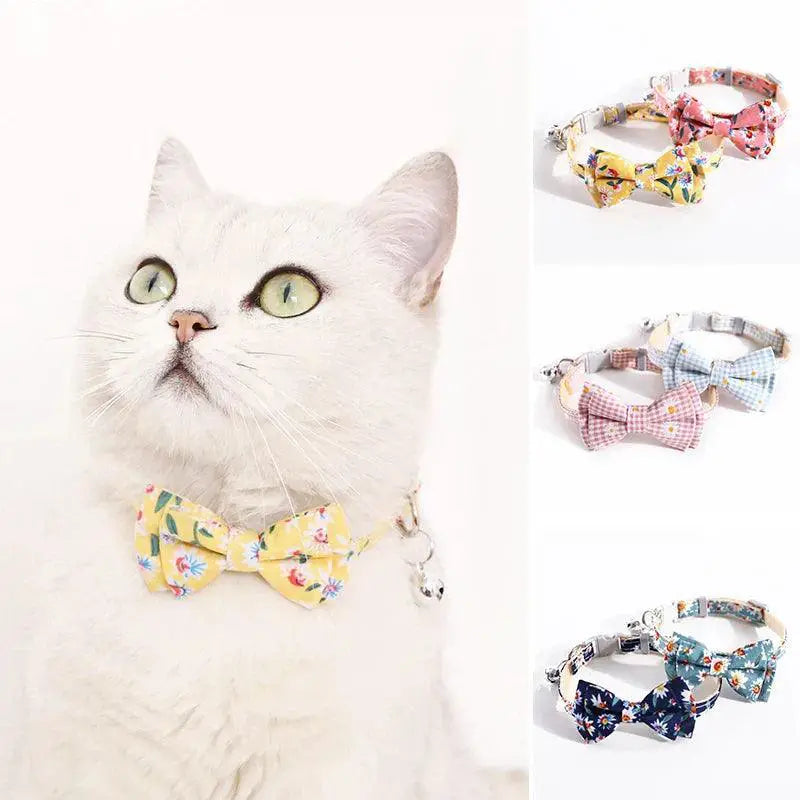Plaid Print Dog Bow Tie Festive Holiday Accessory For Pets