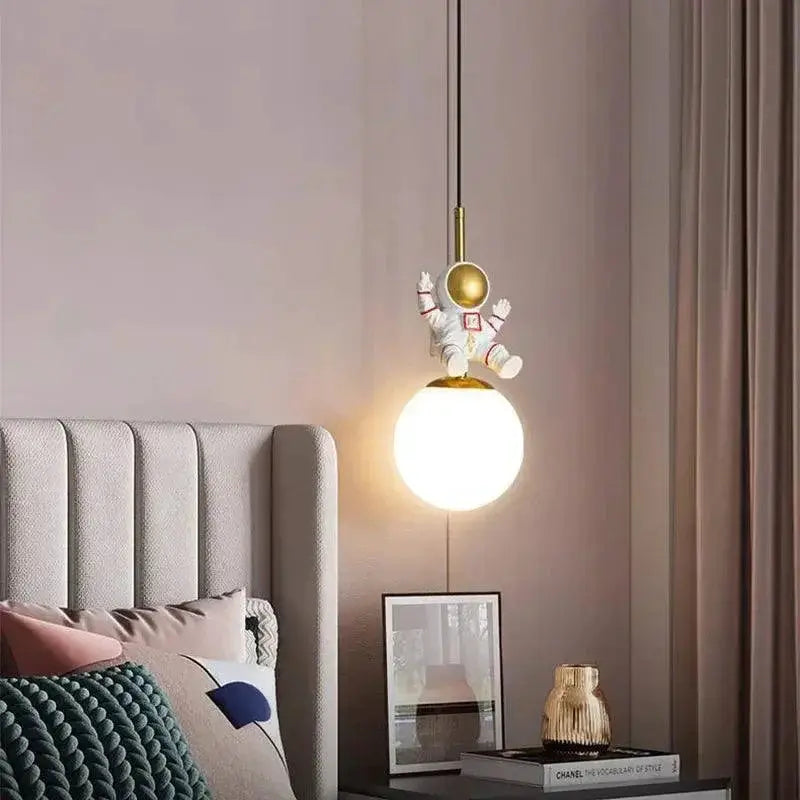 Kids Astronaut Ceiling Pendant Light for Bedroom Decor