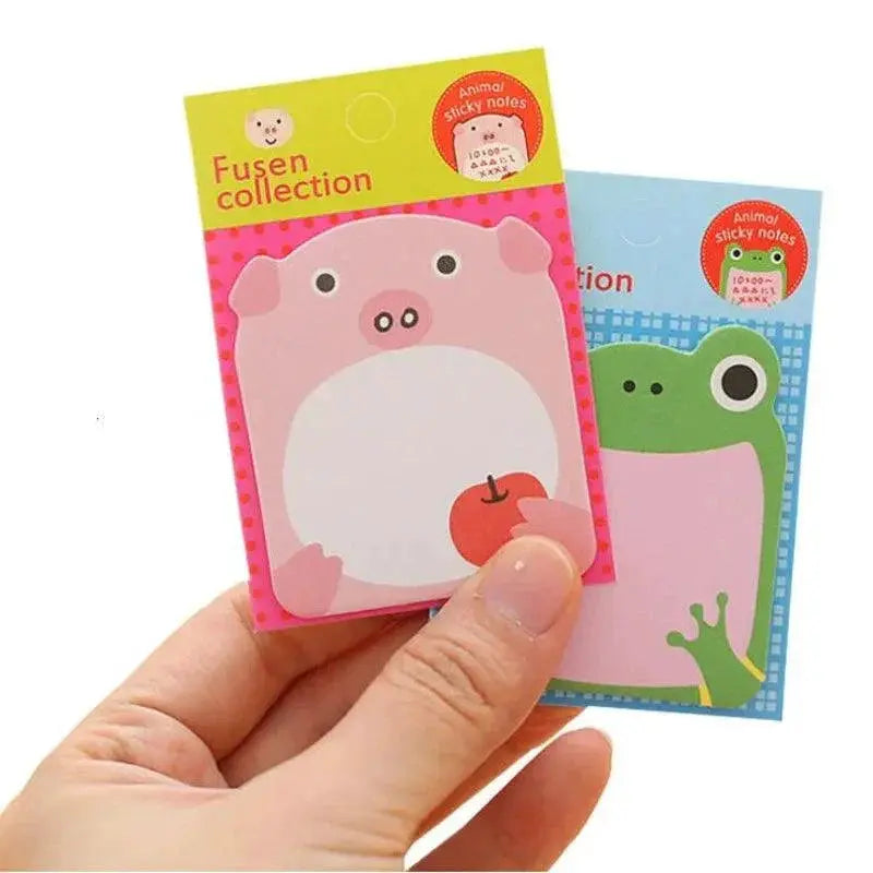 8 Piece Cute Animal Sticky Notes Set Notepad Memo Pads