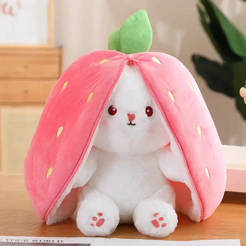 Transformation Fruit Rabbit Plush Toys With Sleep Pillow