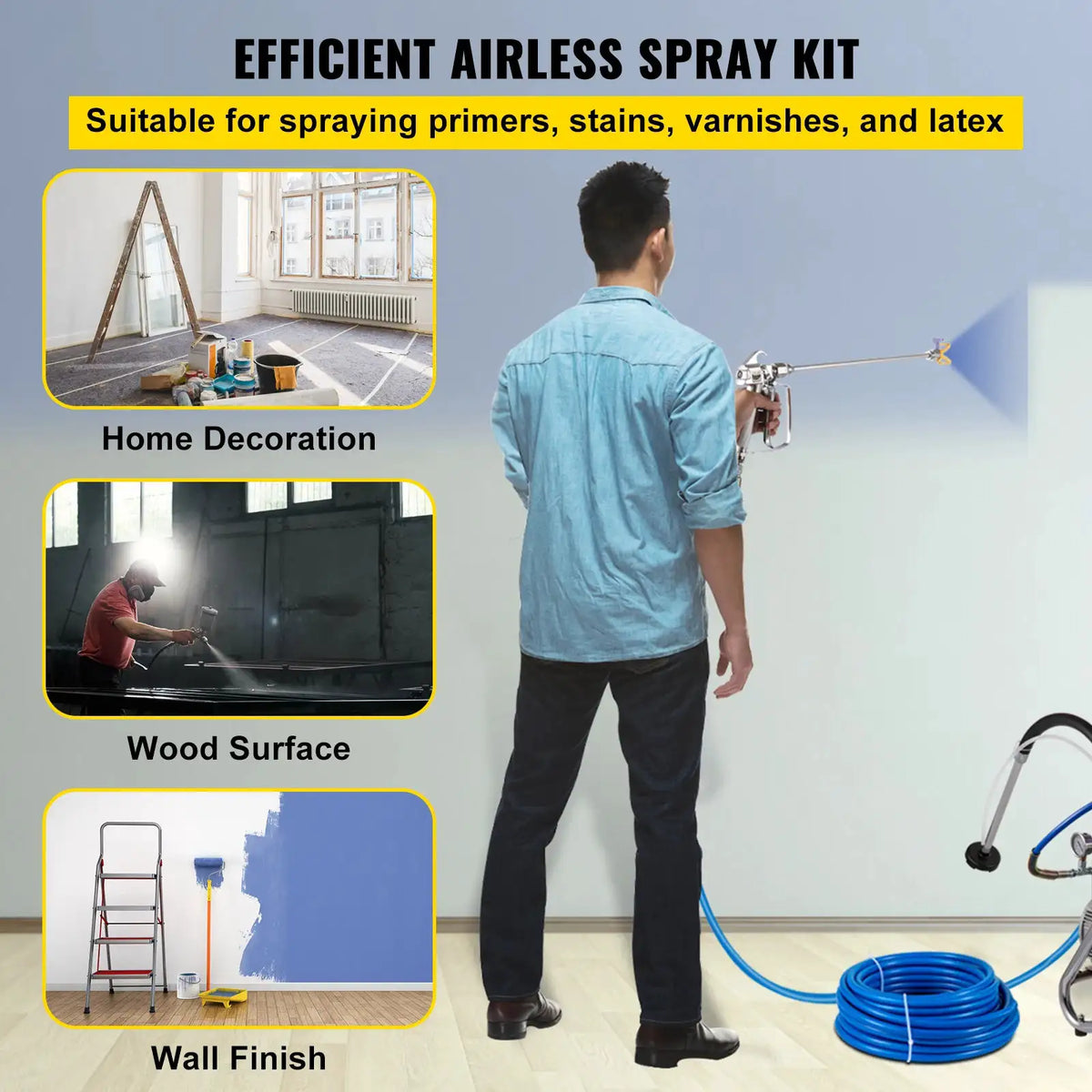 Ft Airless Paint Hose and Pole Kit — product view 2