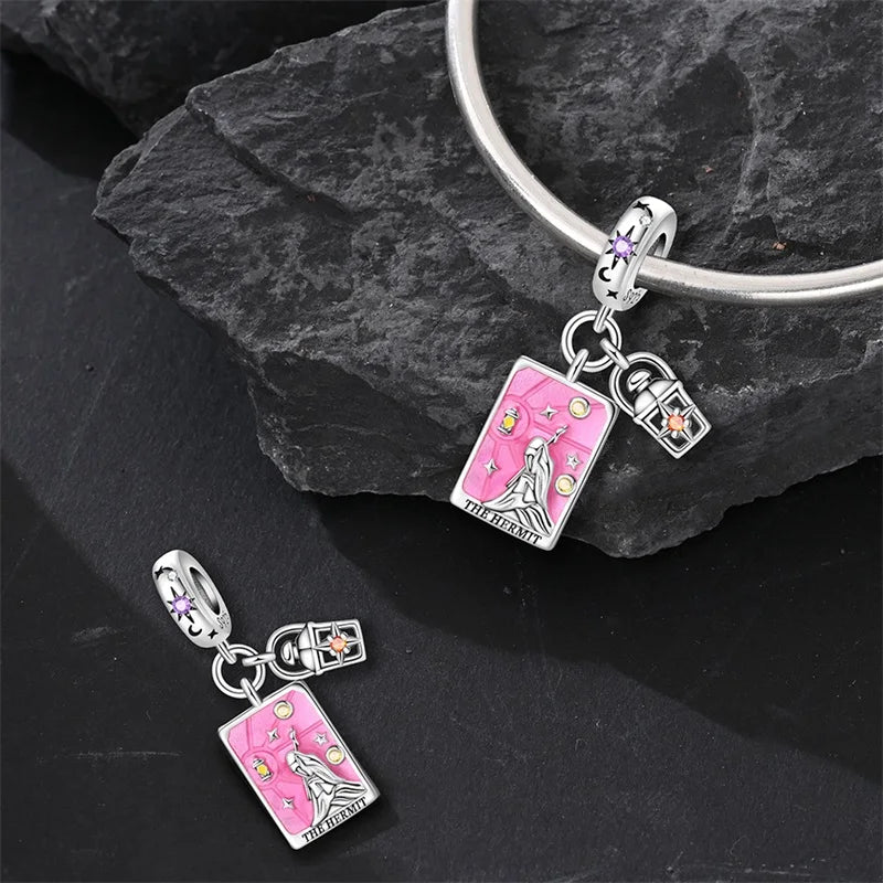 Charm Sterling Silver Tarot Card