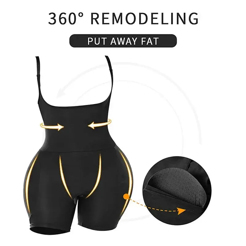Womens Hourglass Shapewear Bodysuit With Butt Lifting