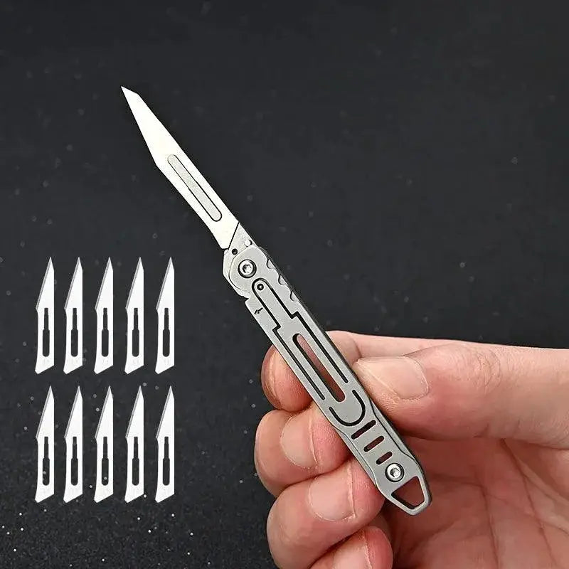Stainless Steel Folding Scalpel Knife For Precision Cutting