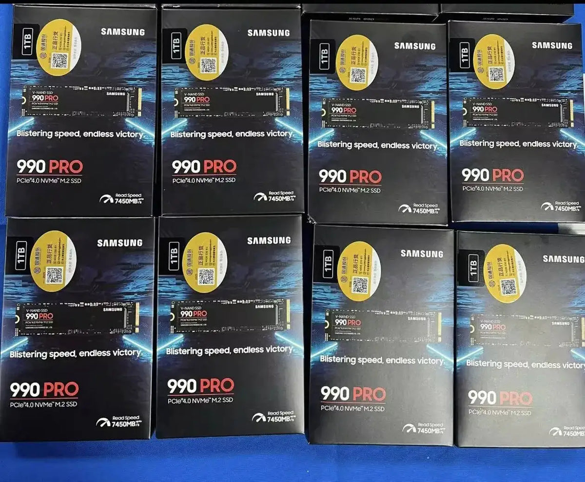 100% Samsung 990 PRO 1TB 2TB 4TB PCIe 4.0 SSD, M.2 2280 NVMe Internal Drive, Up to 7450MB/s Sequential Read, Fast Storage