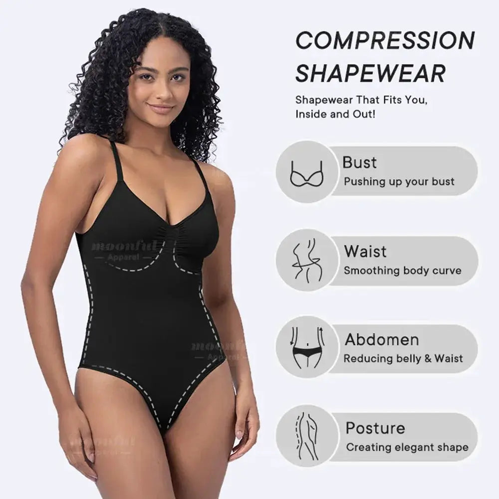 High Elastic Bodysuit Shapewear For Women Tummy Control