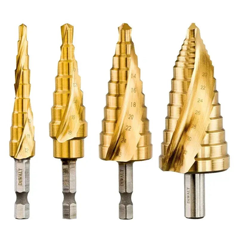 High Speed Impact Step Bits Hex Handle Set 6mm to 34mm
