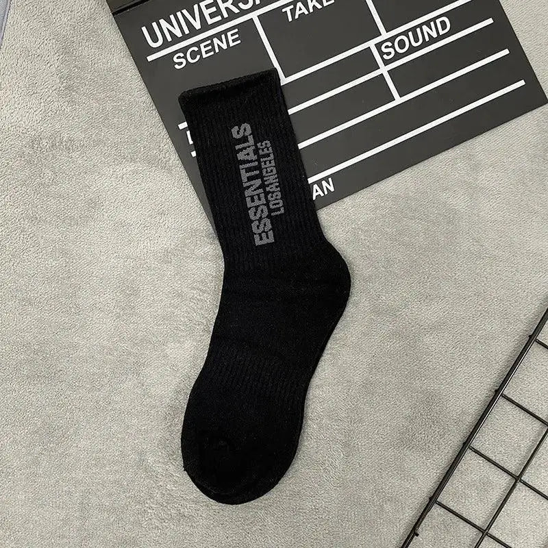 Unisex Lettered High Socks Set for Everyday Comfort Style