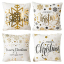 Snowflake Christmas Pillow Covers Set – 4 Decorative Cases