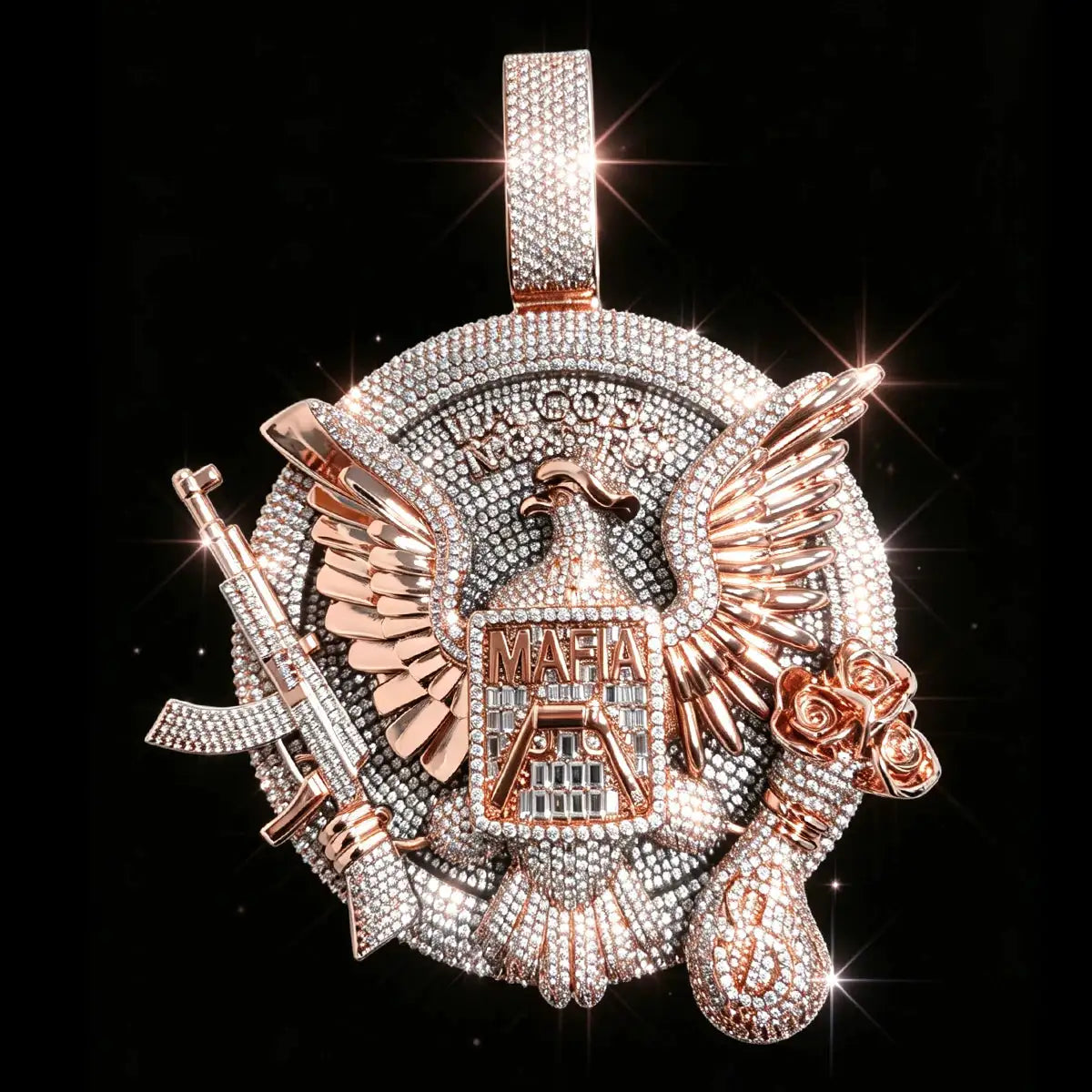 Gold Plated Cz Eagle Pendant — product image 9