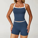 Women 2pc Fitness Set High Waist Bell Bottoms