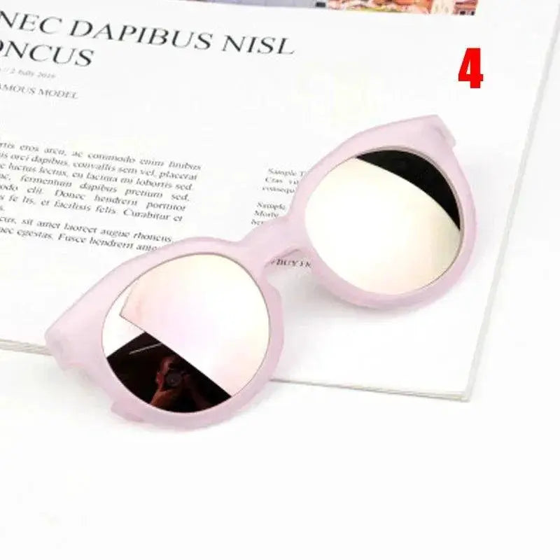 Colorful Kids Sunglasses UV400 Protection Retro Round