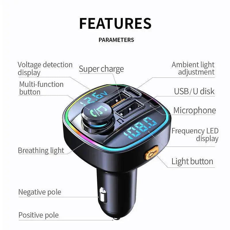 Bluetooth FM Transmitter For Safer Connected Driving