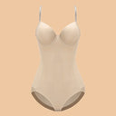 Silky Underwire White Bodysuit Shapewear for Women
