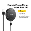 Essager 15W Fast Magnetic Wireless Charger Stand for iPhone 15 and 14 AirPods