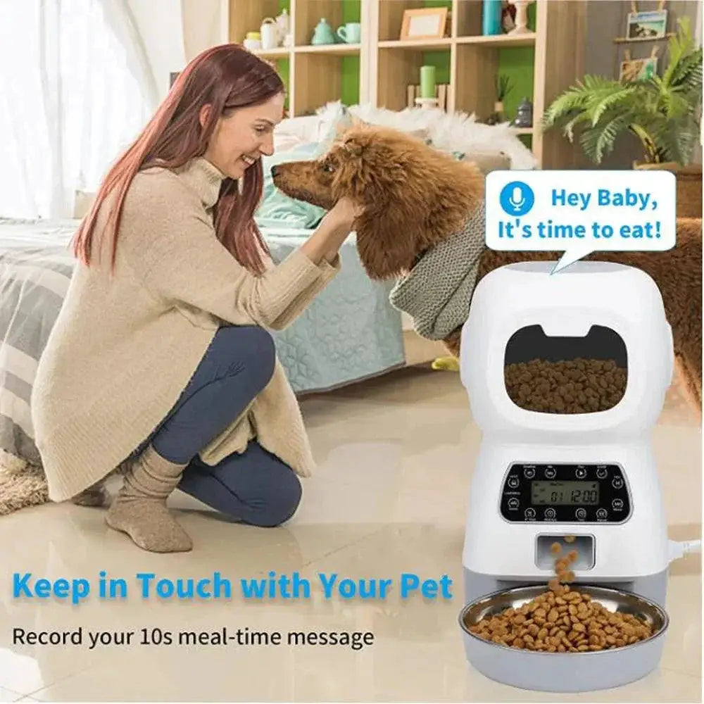 Smart Pet Feeder Bowl With Water Fountain WiFi Enabled