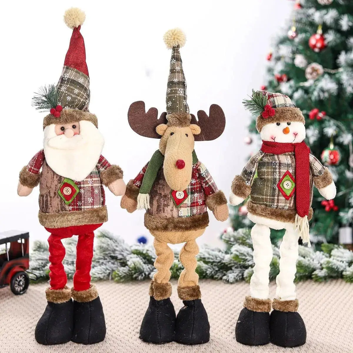 Telescopic Christmas Doll Unique Holiday Decor 2023