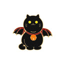 Cat Reading Enamel Pin for Book Lovers