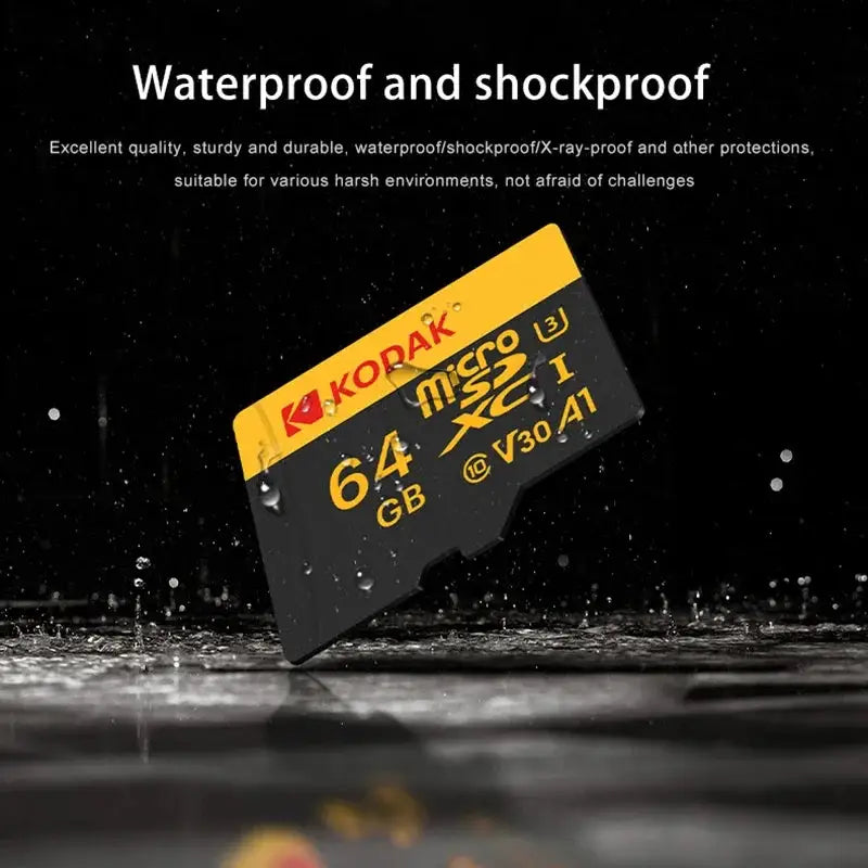 KODAK 100% Original Micro SD Card 16GB 32GB 64GB 128GB 256GB Microsd Memory Card Class10 SDXC U3 4K TF Card for Drone Phone