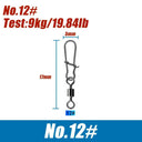 Sea Fishing Snap Hooks Durable Stainless Steel Connector Set