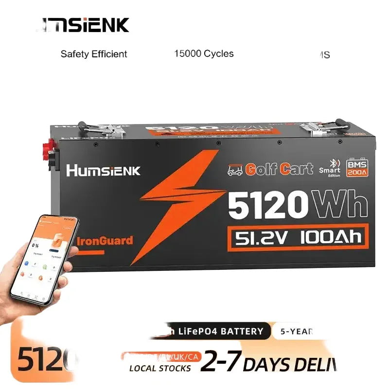 Humsienk Golf Cart Battery — product view 1