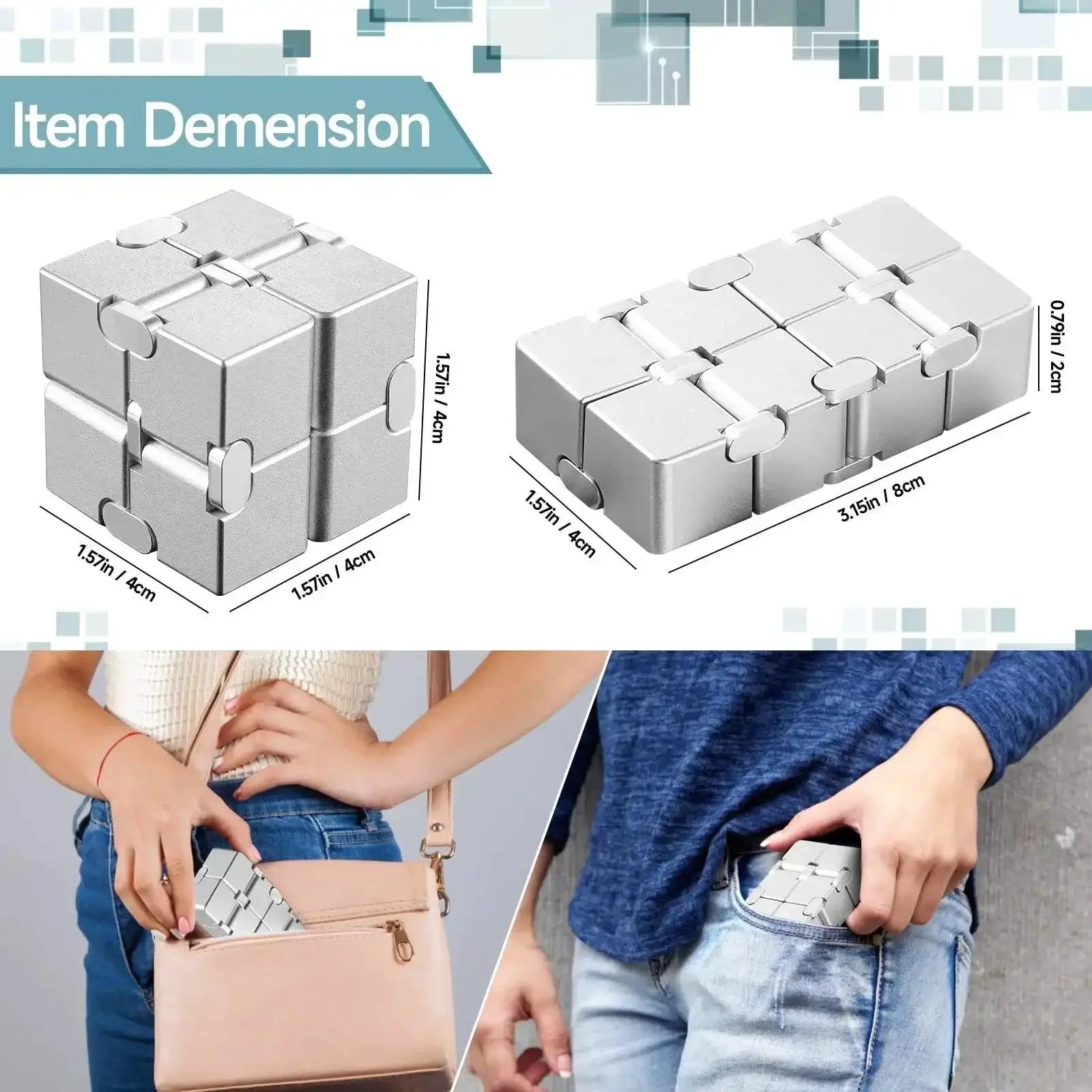 Magic Cube Stress Relief Toy Educational Gift Set For Focus