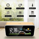 Wireless Weather Station - Wooden Alarm Clock