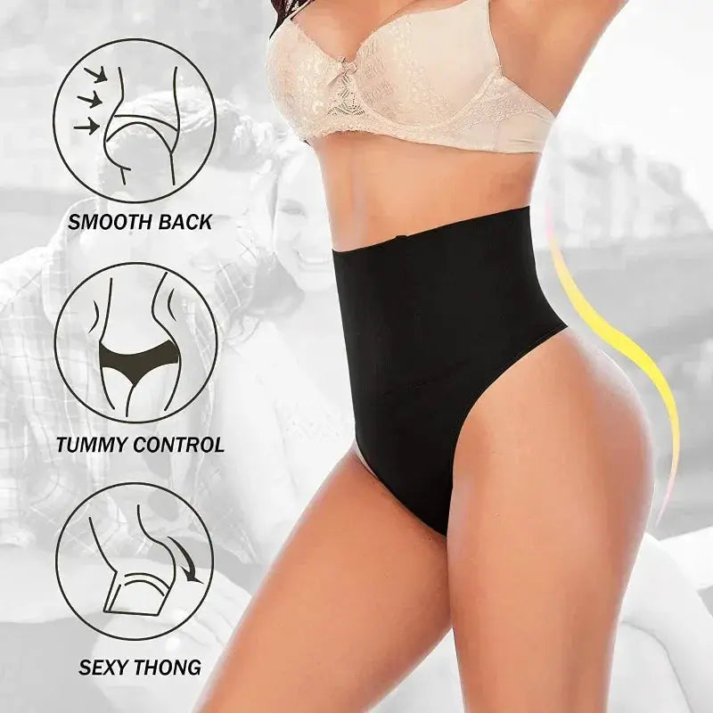 Women Slimming Panties Body Shaper High Waist Thong