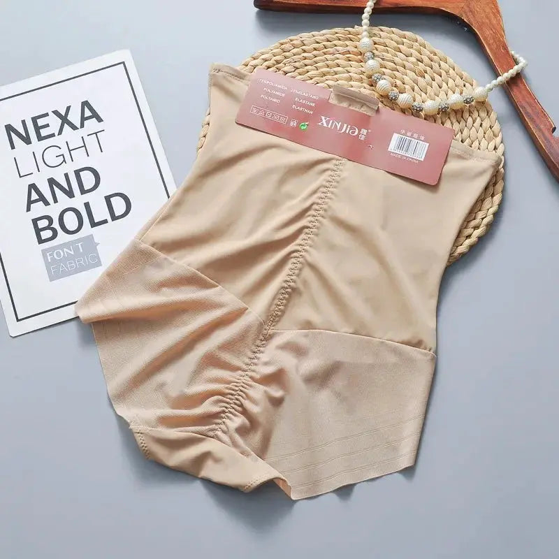 Seamless High Waisted Ice Silk Tuck Pants For Postpartum Support