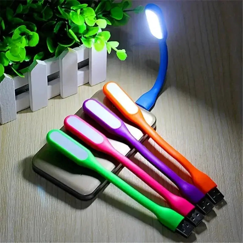 5 Pack Mini USB LED Reading Lamps Random Color Book Lamps