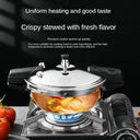 Pressure Cooker Induction Compatible Pot 18cm Stainless Steel
