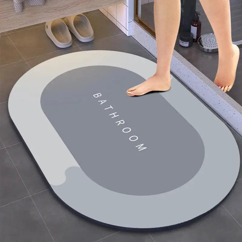 Luxurious Leather Bath Mat Ultra Absorbent Fast Drying