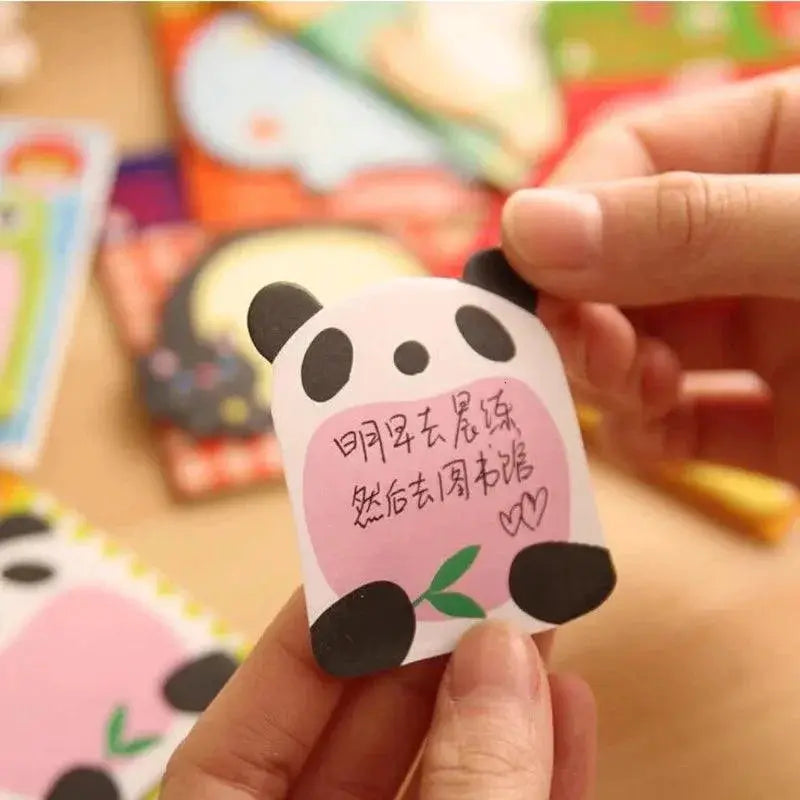 8 Piece Cute Animal Sticky Notes Set Notepad Memo Pads
