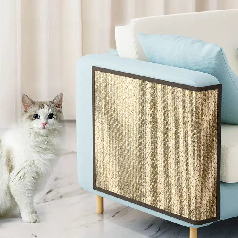 Bamboo Cat Scratcher Sofa Mats Furniture Protector Tree Toy