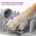 Usb Rechargeable Dog Paw Cleaner With Detachable Massager