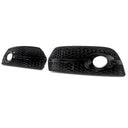 1Pair Black Honeycomb Fog Light Cover Grille Audi Q5 2009-2012