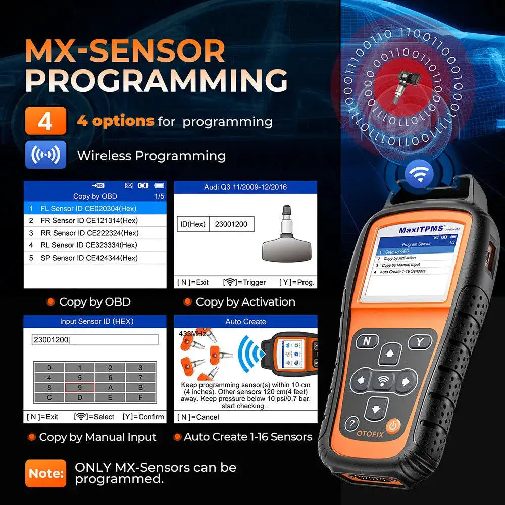 OTOFIX TireGO TPMS Programming Tool WiFi TPMS Scan Tool Relearn — product view 2