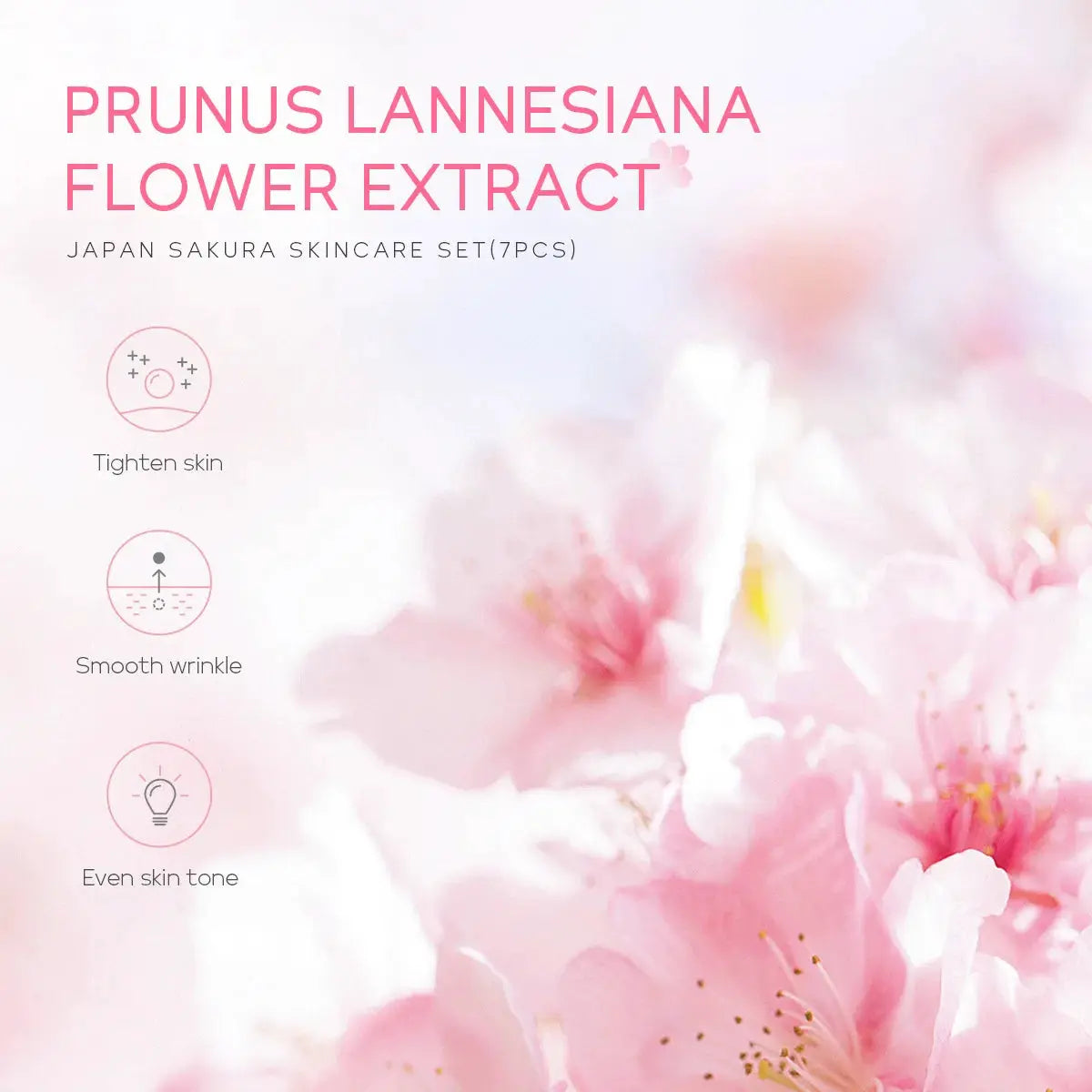 LAIKOU 30g Japan Sakura Essence Face Cream Hydrate Moisturizing Cherry Blossom Refreshing Essence Facial Lotion Korean SkinCare